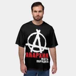 Мужская футболка oversize 3D Анархия - Мать Порядка - фото 2