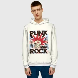 Мужская толстовка 3D Punk Rock Панк - фото 2