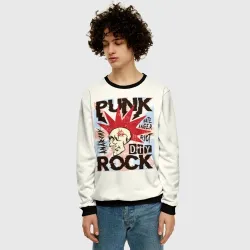 Мужской свитшот 3D Punk Rock Панк - фото 2