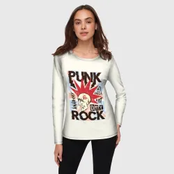 Женский лонгслив 3D Punk Rock Панк - фото 2