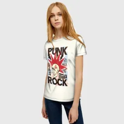 Женская футболка 3D Punk Rock Панк - фото 2