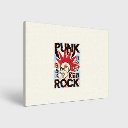 Холст прямоугольный Punk Rock Панк