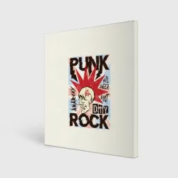 Холст квадратный Punk Rock Панк