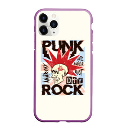 Чехол для iPhone 11 Pro Max матовый Punk Rock Панк