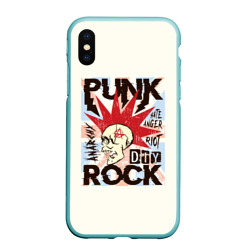 Чехол для iPhone XS Max матовый Punk Rock Панк