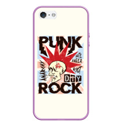 Чехол для iPhone 5/5S матовый Punk Rock Панк