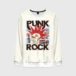 Женский свитшот 3D Punk Rock Панк