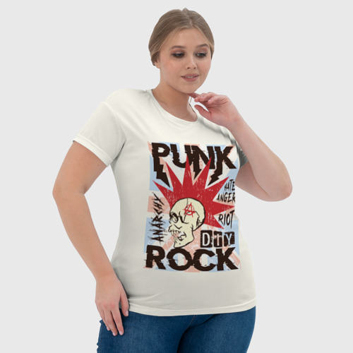 Женская футболка 3D Punk Rock Панк, цвет 3D печать - фото 6