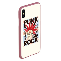 Чехол для iPhone XS Max матовый Punk Rock Панк - фото 2