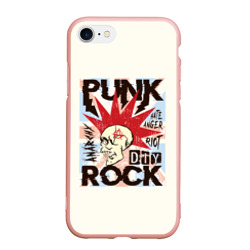 Чехол для iPhone 7/8 матовый Punk Rock (Панк)