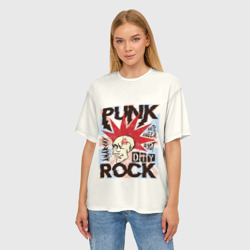 Женская футболка oversize 3D Punk Rock Панк - фото 2