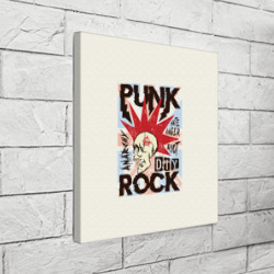 Холст квадратный Punk Rock Панк - фото 2