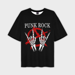 Мужская футболка oversize 3D Punk Rock Панки Хой