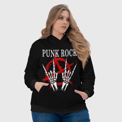 Женская толстовка 3D Punk Rock Панки Хой, цвет 3D печать - фото 6