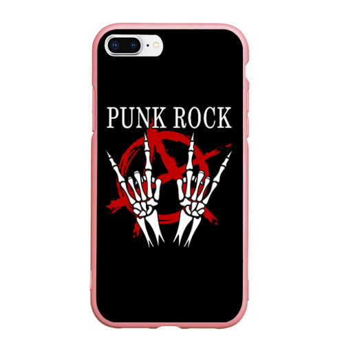 Чехол для iPhone 7Plus/8 Plus матовый Punk Rock Панки Хой, цвет баблгам