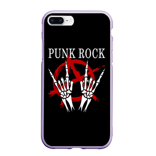 Чехол для iPhone 7Plus/8 Plus матовый с принтом Punk Rock (Панки Хой), вид спереди #2