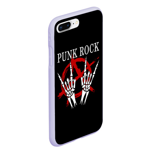 Чехол для iPhone 7Plus/8 Plus матовый с принтом Punk Rock (Панки Хой), вид сбоку #3
