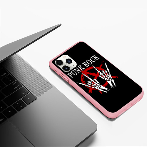 Чехол для iPhone 11 Pro Max матовый Punk Rock Панки Хой, цвет баблгам - фото 5