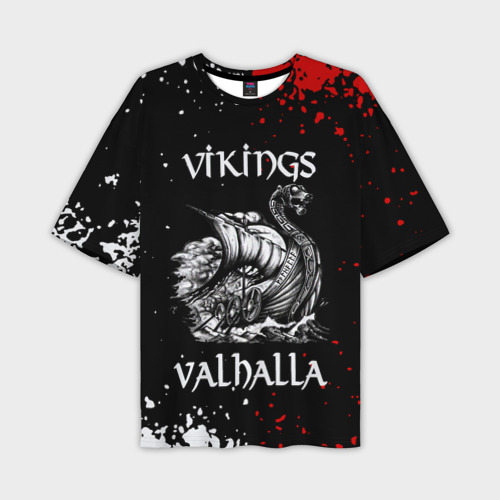 Мужская футболка оверсайз с принтом Викинги: Вальхалла Vikings: Valhalla, вид спереди №1