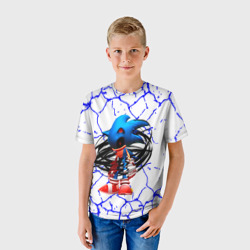 Детская футболка 3D Соник EXE темный Соник - фото 2