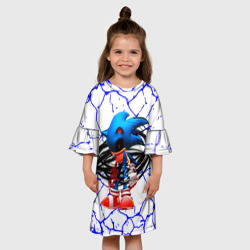Детское платье 3D Соник EXE темный Соник - фото 2
