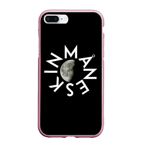 Чехол для iPhone 7Plus/8 Plus матовый с принтом Манескин и луна, вид спереди #2