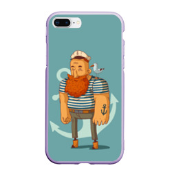 Чехол для iPhone 7Plus/8 Plus матовый Старый добрый моряк