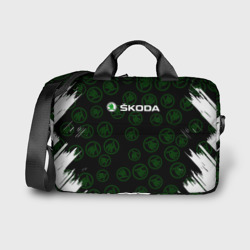 Сумка для ноутбука 3D Skoda паттерн логотипов