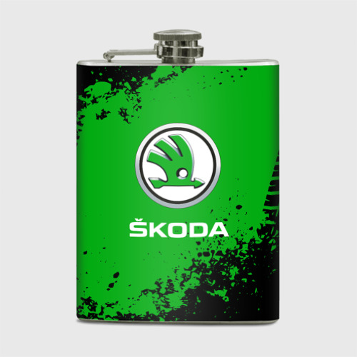 Фляга Skoda следы от шин