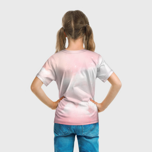 Детская футболка 3D Уточка Лалафанфан Сердечки, цвет 3D печать - фото 6