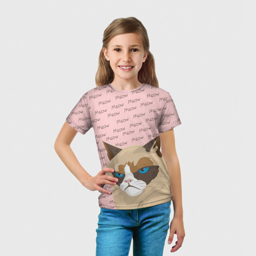 Детская футболка 3D Angry Cat Злой кот - фото 5