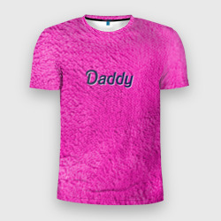 Мужская футболка 3D Slim Daddy Pink