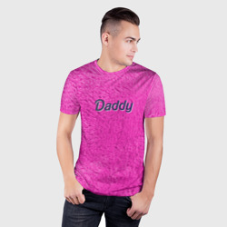 Мужская футболка 3D Slim Daddy Pink - фото 2