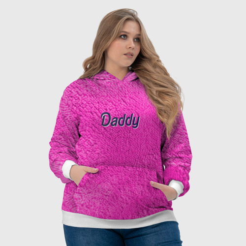 Женская толстовка 3D Daddy Pink, цвет 3D печать - фото 6