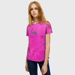 Женская футболка 3D Daddy Pink - фото 2