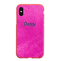 Чехол для iPhone XS Max матовый Daddy Pink