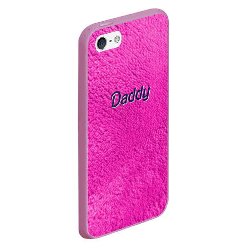 Чехол для iPhone 5/5S матовый Daddy Pink, цвет розовый - фото 3
