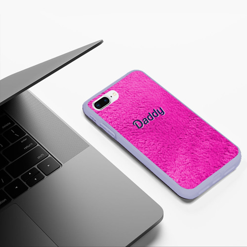 Чехол для iPhone 7Plus/8 Plus матовый Daddy Pink, цвет светло-сиреневый - фото 5