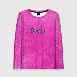 Женский лонгслив 3D Daddy Pink