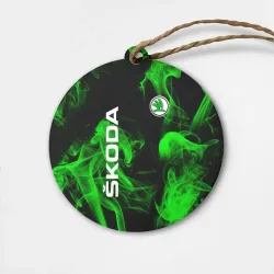 Деревянная игрушка круг Skoda: Green Smoke
