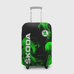 Чехол для чемодана 3D Skoda: Green Smoke