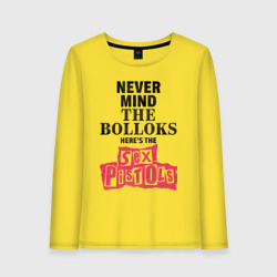 Женский лонгслив хлопок Here's the Sex Pistols - never mind the bolloks