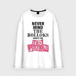 Женский лонгслив oversize хлопок Here's the Sex Pistols - never mind the bolloks