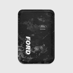 Картхолдер Magsafe магнитный Ford, Форд, Серый фон