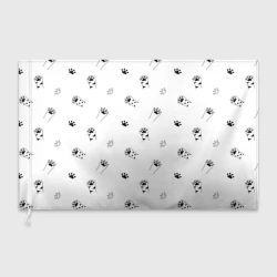 Флаг 3D Паттерн - кошачьи лапки 3D