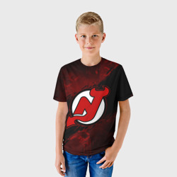 Детская футболка 3D New Jersey Devils, Нью Джерси Девилз - фото 2