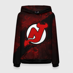 Женская толстовка 3D New Jersey Devils, Нью Джерси Девилз