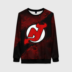 Женский свитшот 3D New Jersey Devils, Нью Джерси Девилз