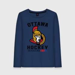 Женский лонгслив хлопок Ottawa Senators Оттава Сенаторз