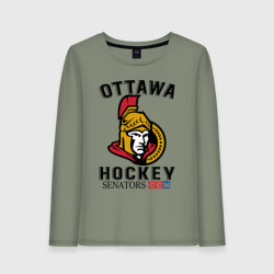 Женский лонгслив хлопок Ottawa Senators Оттава Сенаторз